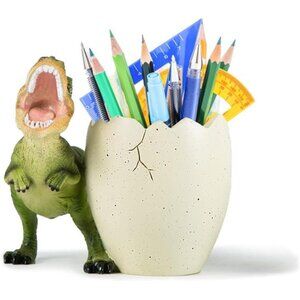 Dinosaur Pen Holder Desk Pencil Holder Cute Office Organizer Gift for Kids Women